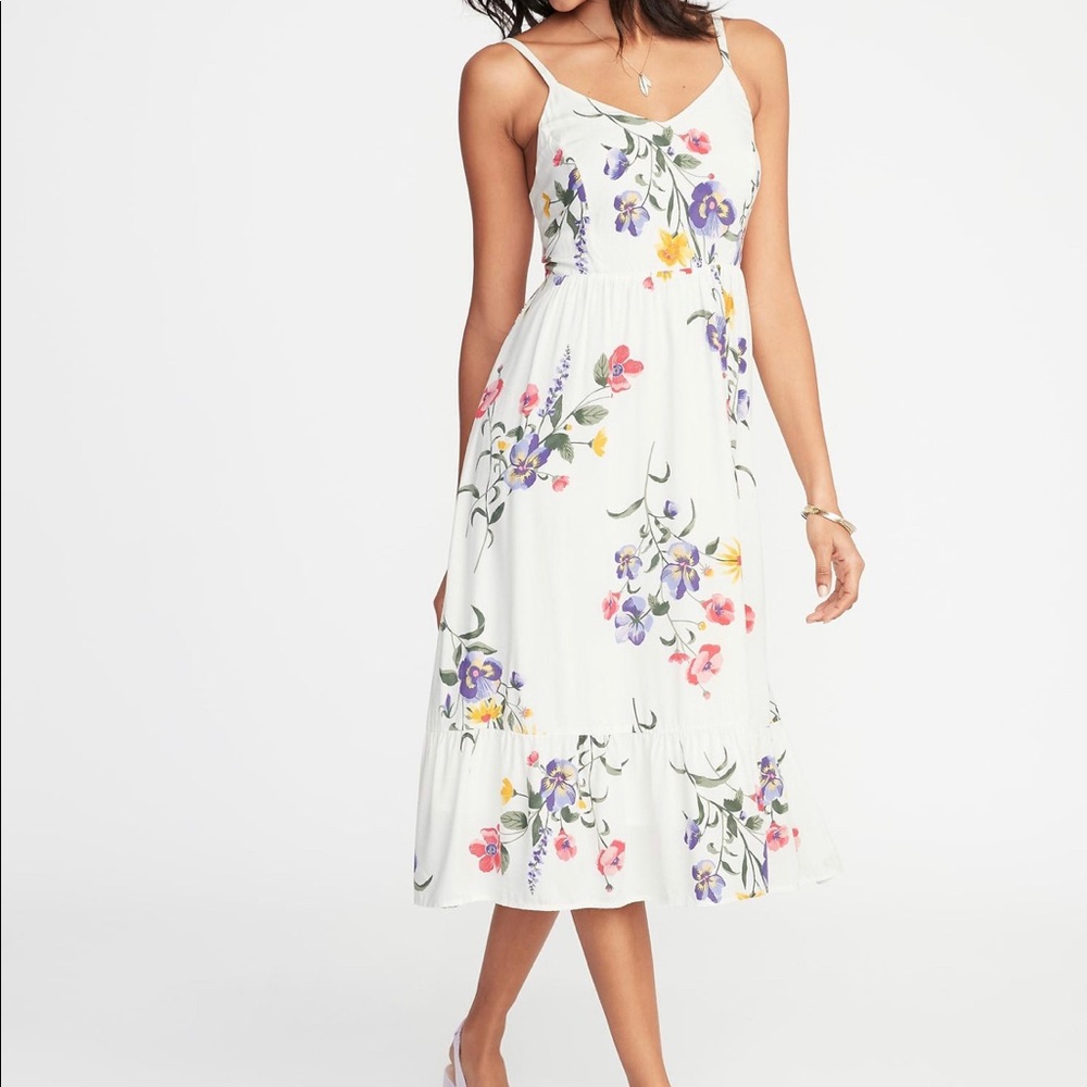 Flare Cami midi dress